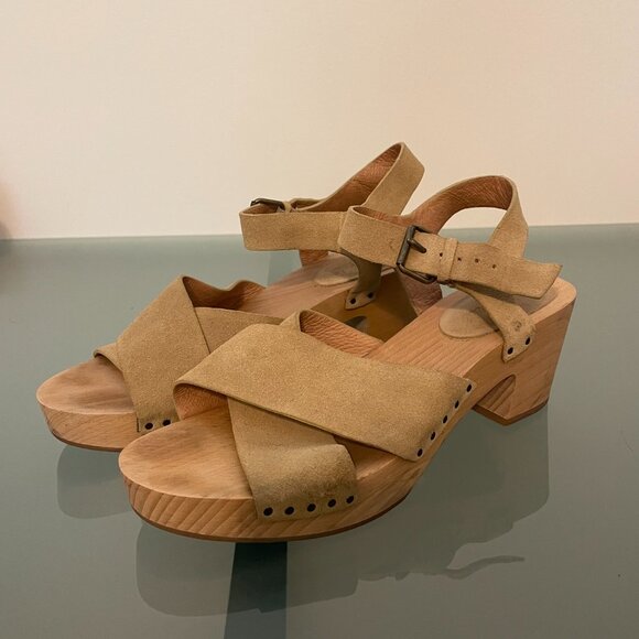 MADEWELL Johanna Suede Wood Sole Clog Sandal \\ 8 - Picture 10 of 10